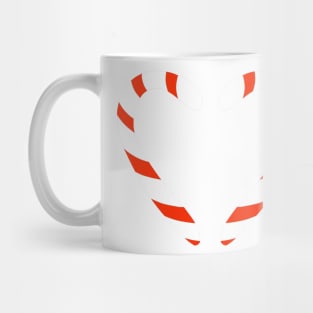 Christmas candy - red and white Mug